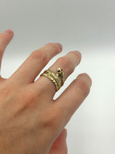 Load image into Gallery viewer, 10K Ruby Snake Ring
