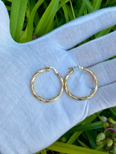 Load image into Gallery viewer, 10K Twisted Hoop Earrings

