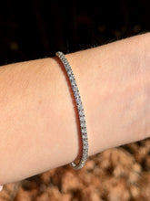 Load image into Gallery viewer, Sterling Silver Diamond Tennis Bracelet
