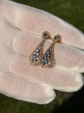 Load image into Gallery viewer, 14K Two-Tone Dangle Earrings
