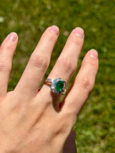 Load image into Gallery viewer, 18K Emerald &amp; Diamond Ring
