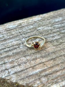 10K Garnet Ring