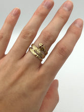 Load image into Gallery viewer, 10K Ruby Snake Ring
