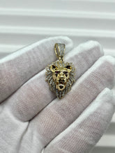 Load image into Gallery viewer, 10K Diamond Lion Pendant
