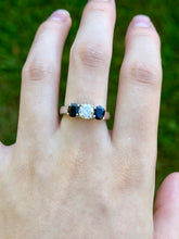 Load image into Gallery viewer, 14K Diamond &amp; Sapphire Ring
