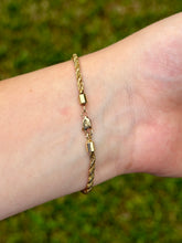 Load image into Gallery viewer, 14K Rope/Box Bracelet
