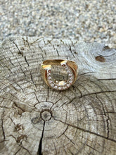 Load image into Gallery viewer, 10K Diamond Horseshoe Ring
