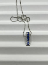 Load image into Gallery viewer, 18K Diamond Sapphire Necklace
