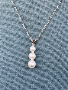 10K Faux Pearl Necklace