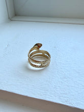 Load image into Gallery viewer, 10K Ruby Snake Ring
