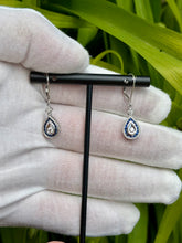 Load image into Gallery viewer, 14K Diamond &amp; Sapphire Earrings
