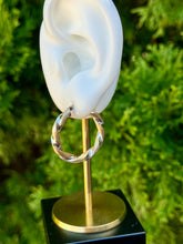 Load image into Gallery viewer, 14K Two Tone Twisted Hoop Earring
