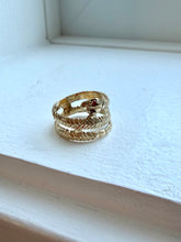 Load image into Gallery viewer, 10K Ruby Snake Ring
