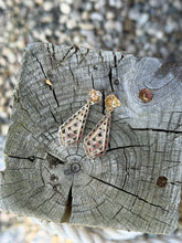 Load image into Gallery viewer, 14K Two-Tone Dangle Earrings
