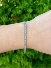 Load image into Gallery viewer, Sterling Silver Diamond Tennis Bracelet

