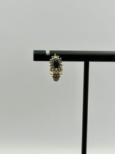 Load image into Gallery viewer, 10K Sapphire &amp; Diamond Earrings
