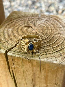 14K Sapphire Bow Ring