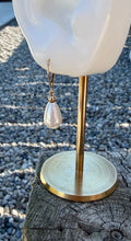 Load image into Gallery viewer, 10K Pearl Dangle Earrings
