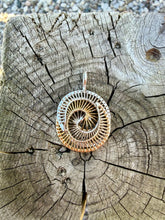 Load image into Gallery viewer, 14K Two tone Spiral Pendant
