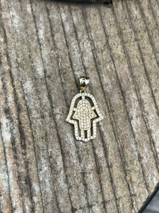 10K Hamsa Pendant