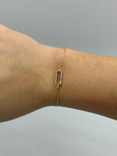 Load image into Gallery viewer, 10K Amethyst Bracelet
