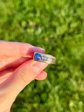 Load image into Gallery viewer, 10K Blue Sapphire &amp; Diamond Ring

