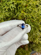 Load image into Gallery viewer, 10K WG Sapphire &amp; Diamond Ring
