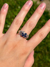 Load image into Gallery viewer, 14K Sapphire &amp; Diamond Ring
