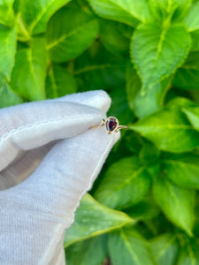 10K Garnet Ring