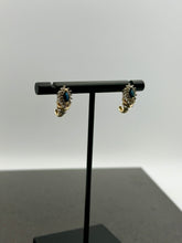 Load image into Gallery viewer, 10K Sapphire &amp; Diamond Earrings
