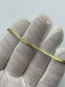 14K Fancy-Herringbone Bracelet