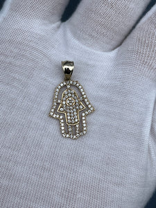 10K Hamsa Pendant