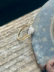 10K Cluster Diamond Ring