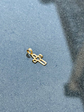 Load image into Gallery viewer, 10K Mini Cross Pendant
