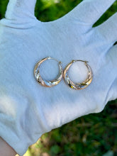 Load image into Gallery viewer, 14K Tri-Gold Earrings
