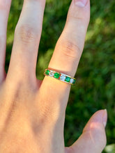 Load image into Gallery viewer, 14K Emerald &amp; Diamond Ring
