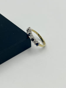 18K Diamond/Sapphire Ring