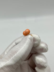 14K Pink Coral Earrings