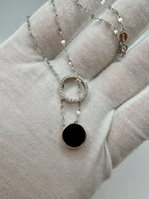 Load image into Gallery viewer, 14K Black Onyx Diamond Necklace
