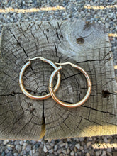 Load image into Gallery viewer, 10K Two-Tone Hoop Earrings
