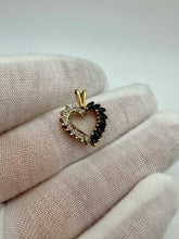 Load image into Gallery viewer, 10K Sapphire &amp; Diamond Pendant
