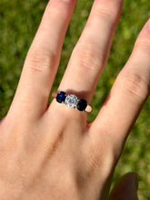 Load image into Gallery viewer, 14K Diamond &amp; Sapphire Ring
