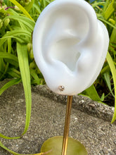 Load image into Gallery viewer, 14K Diamond Earrings- Twist backs
