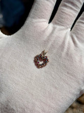 Load image into Gallery viewer, 10K Ruby Heart Pendant
