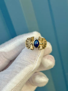 14K Sapphire Bow Ring