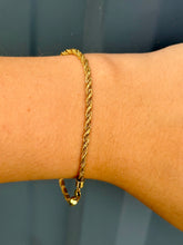 Load image into Gallery viewer, 14K Rope/Box Bracelet

