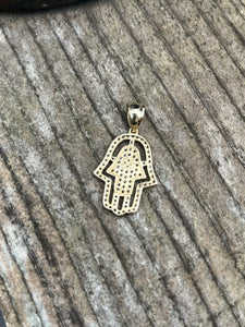 10K Hamsa Pendant