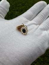 Load image into Gallery viewer, 18K Sapphire &amp; Diamond Earrings
