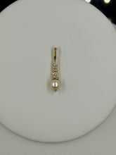 Load image into Gallery viewer, 14K Pearl and Diamond Pendant
