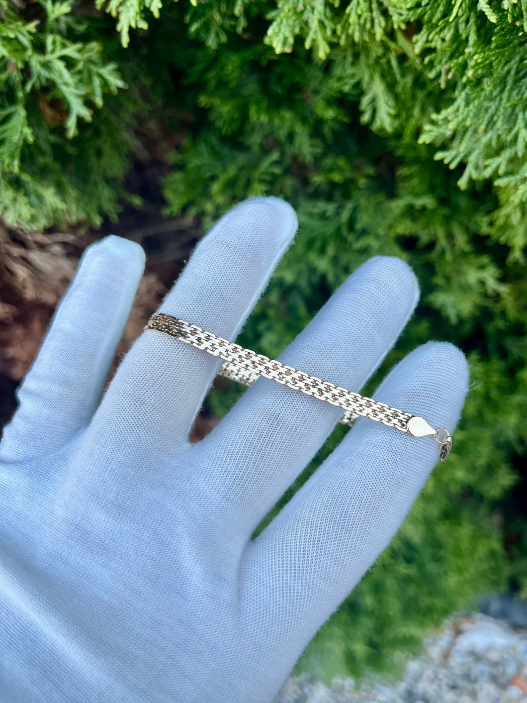 10K Mesh Link Bracelet